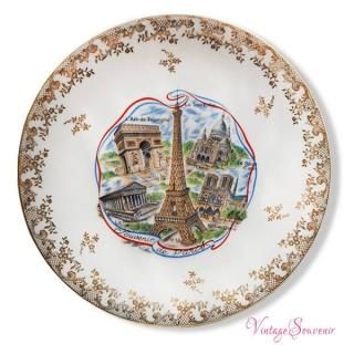 フランス蚤の市より ヴィンテージ 絵皿 スーベニア プレート（Souvenir
