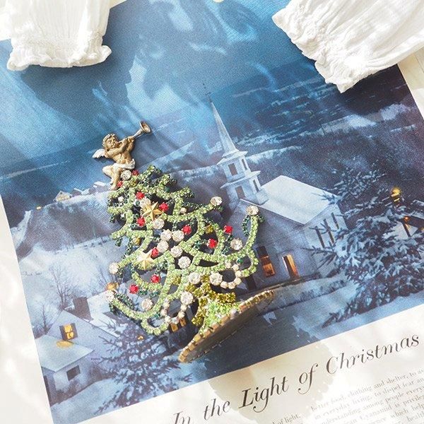 送料無料】天使 ヴィンテージ チェコガラスクリスマスツリー 2