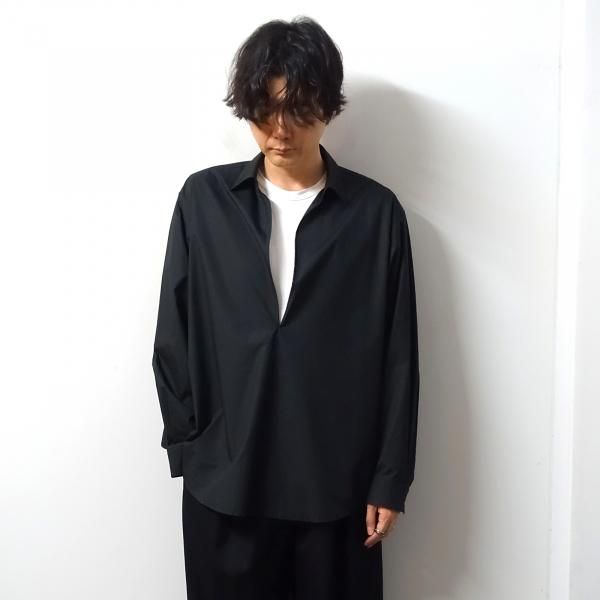 ssstein(シュタイン)/OVERSIZED SKIPPER SHIRT/BLACK 通販 取り扱い