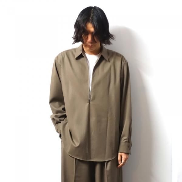 ssstein(シュタイン)/OVERSIZED SKIPPER SHIRT/DARK BEIGE 通販