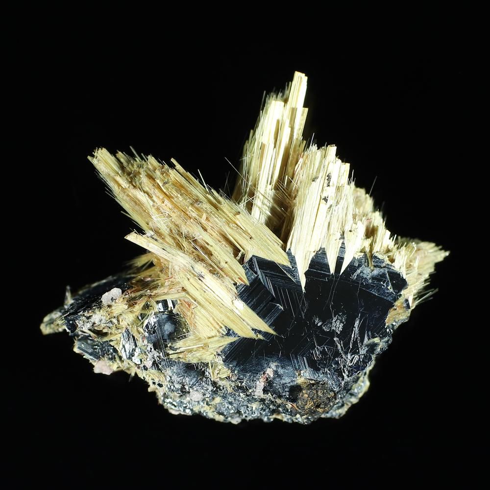 太陽放射ルチル 結晶/標本 [高さ26.1mm×横27.5mm×厚さ12.7mm](型番sun