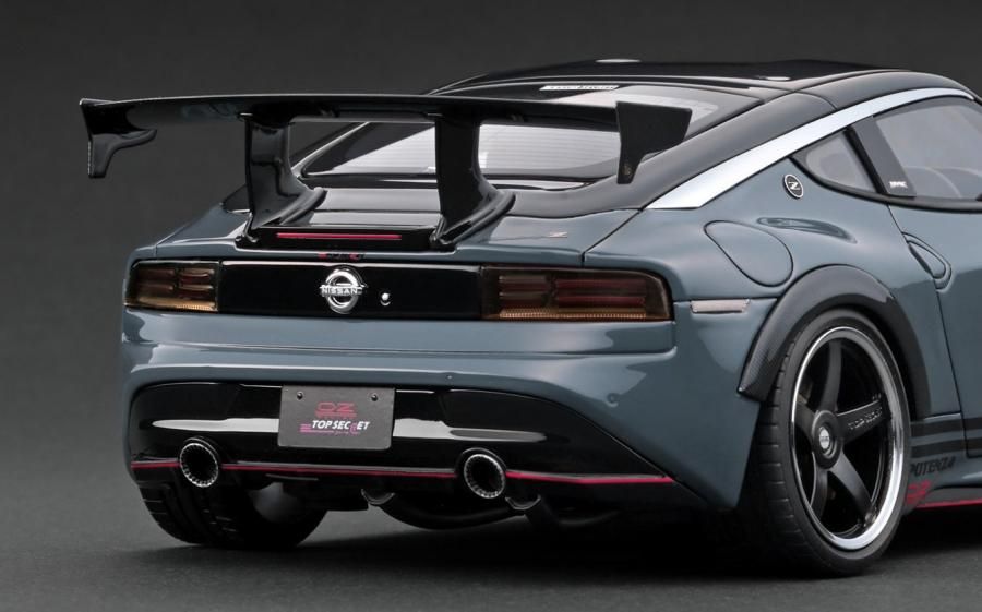 IG3388 1/18 TOP SECRET Fairlady Z (RZ34) Stealth Gray - ig-model