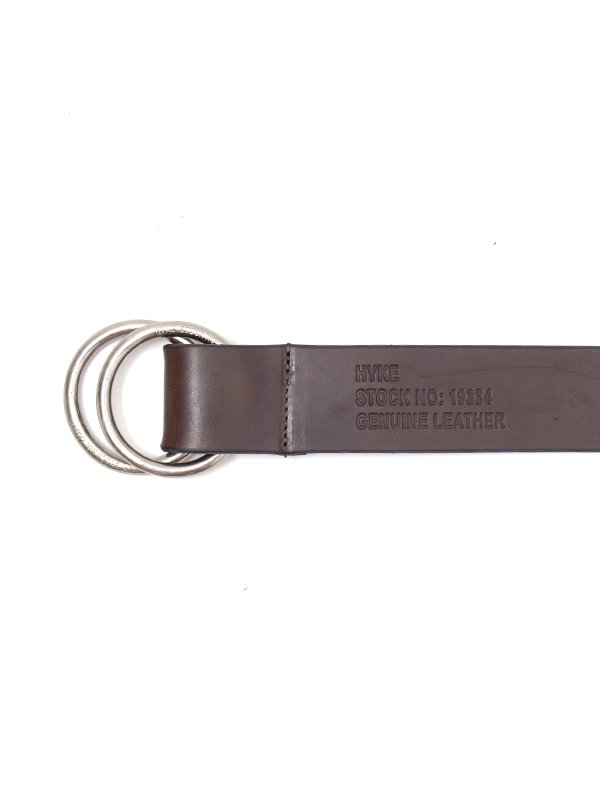 LEATHER RING BELT-レザーリングベルト-HYKE（ハイク）通販| st company