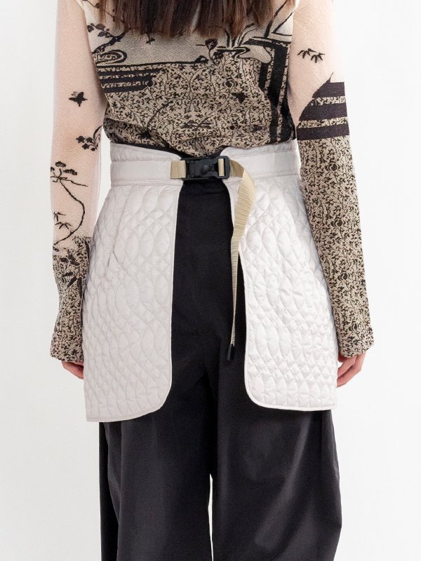 Cording Embroidery Quilted Wrapped Skirt-コーディングエンブロイ
