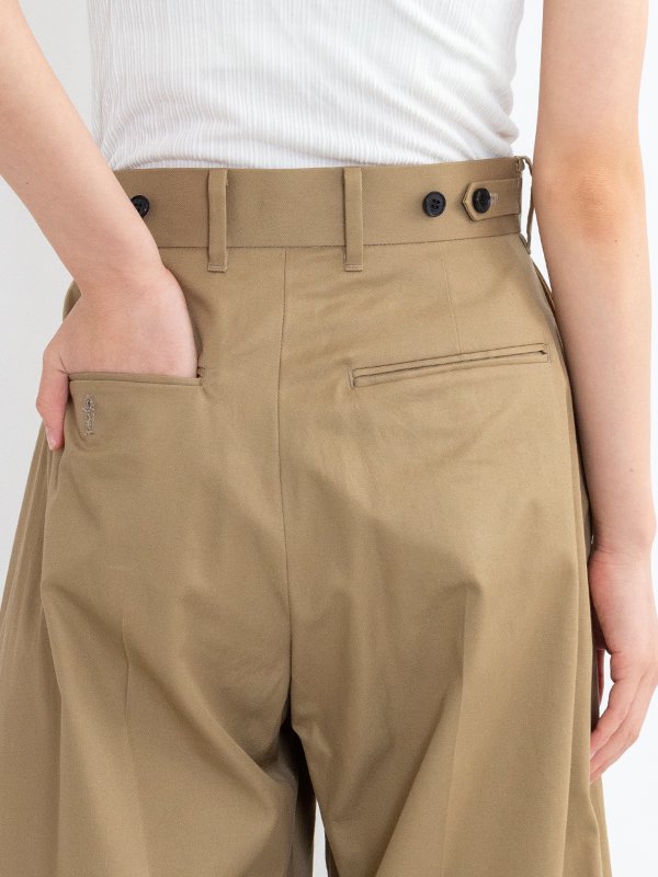 BARREL LEG PANTS-バレルレッグパンツ-HYKE（ハイク）通販| st company