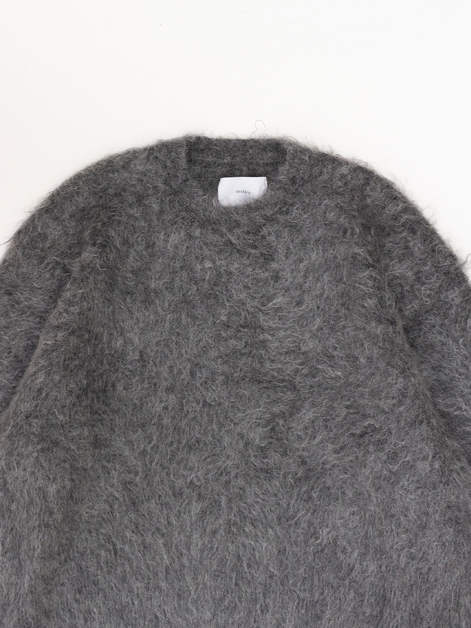 KID MOHAIR KNIT CREW NECK LS-キッドモヘアニットクルーネックロング