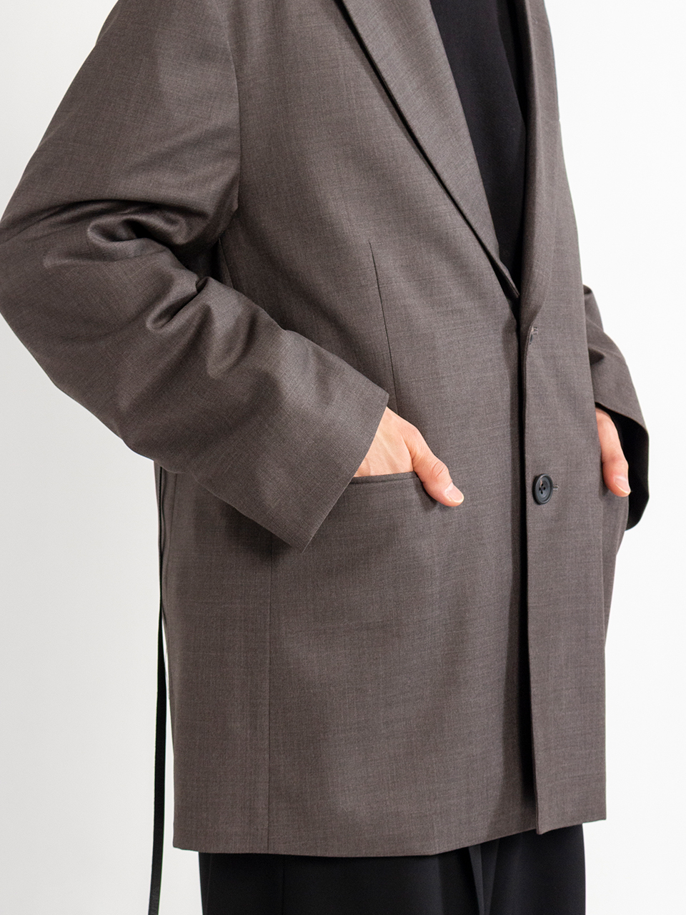 ジャケット・アウター vintage power shoulder super long coat