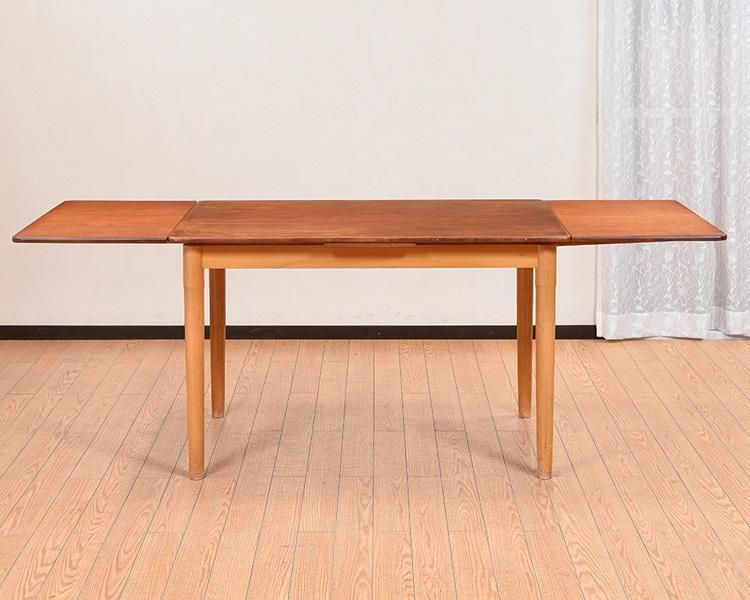 北欧デンマークビンテージ家具/UD7056/伸長式ダイニングテーブル
