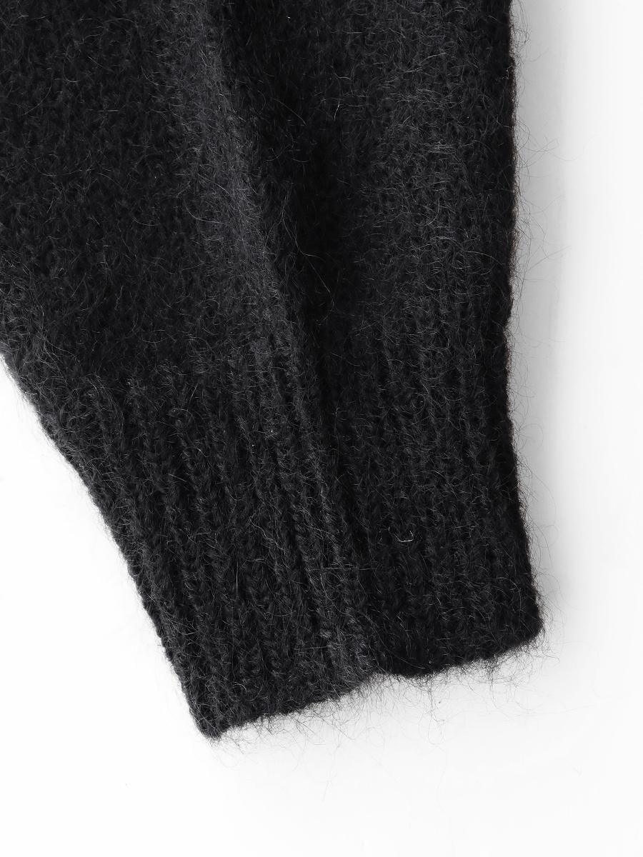 PHIGVEL - フィグベル / MOCK NECK MOHAIR SWEATER | NOTHING BUT