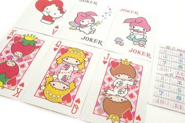 Hello Kitty ハローキティ いちご新聞 トランプ 2011年 8月 523号 付録