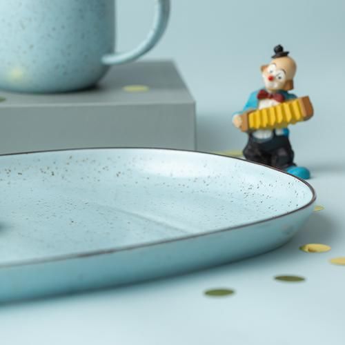 nashiji -morning- プレート [L] チョコミント - 224porcelain ｜食器