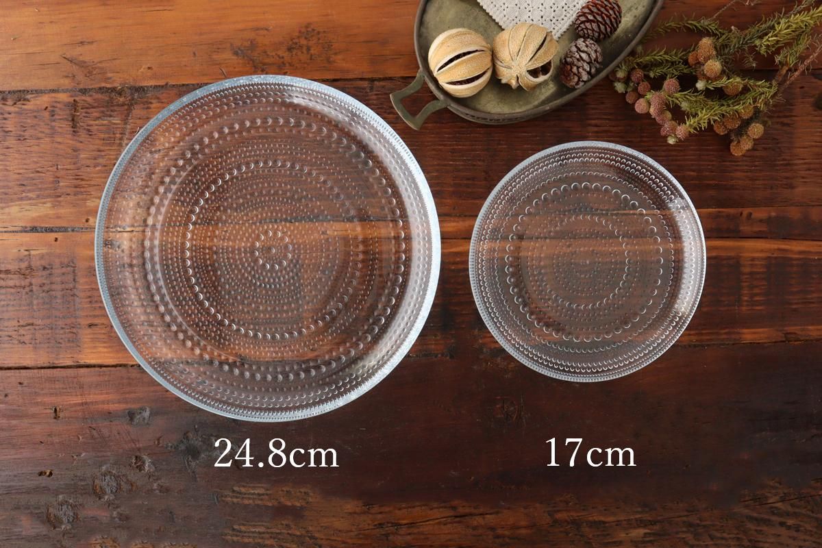 イッタラ｜カステヘルミ｜プレート｜17cm｜クリア｜ガラス｜IITTALA