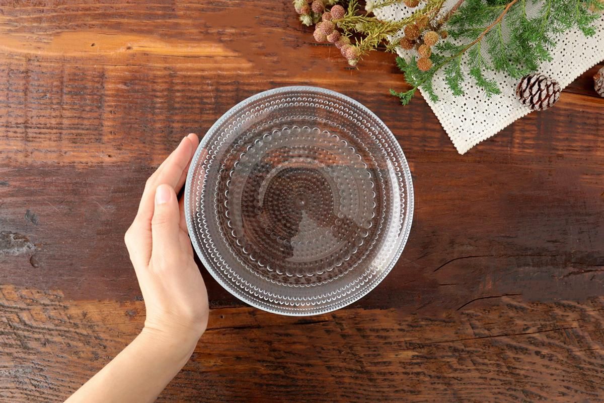 イッタラ｜カステヘルミ｜プレート｜17cm｜クリア｜ガラス｜IITTALA