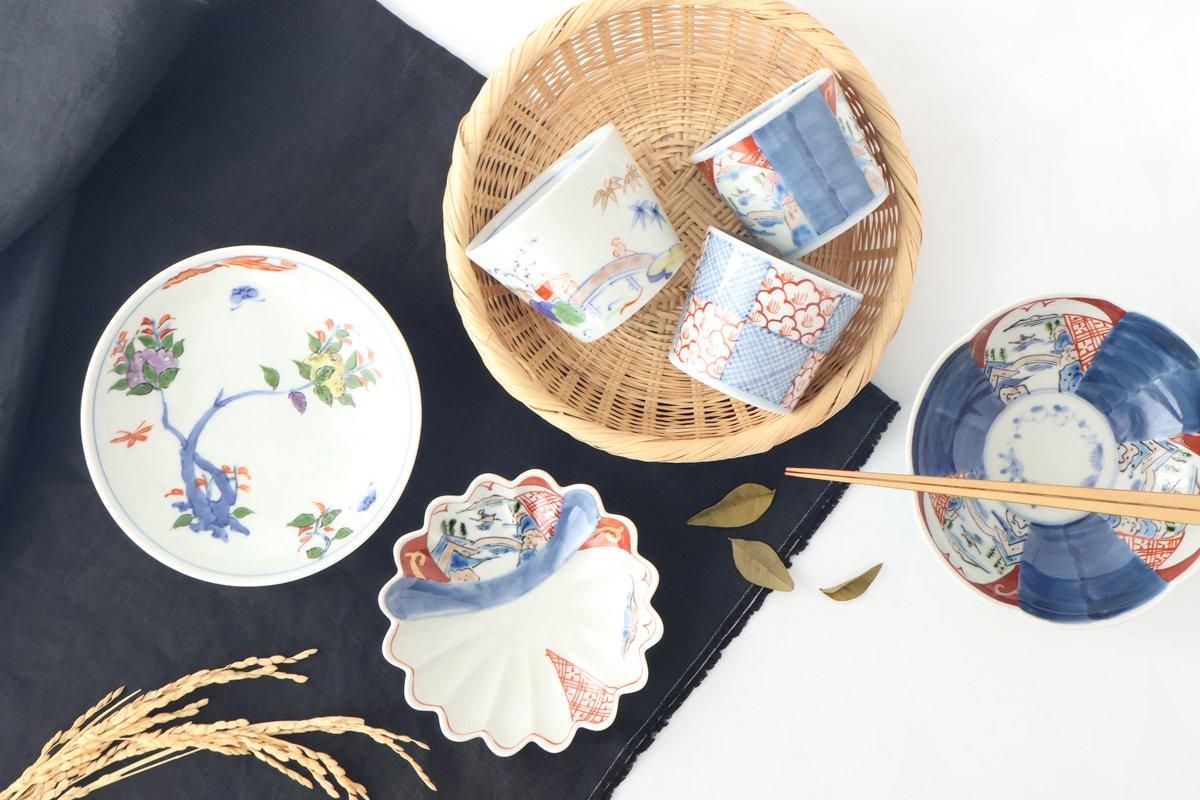 向付｜色絵山水文｜磁器｜有田焼｜和食器通販｜うちる｜和食器の皿、鉢