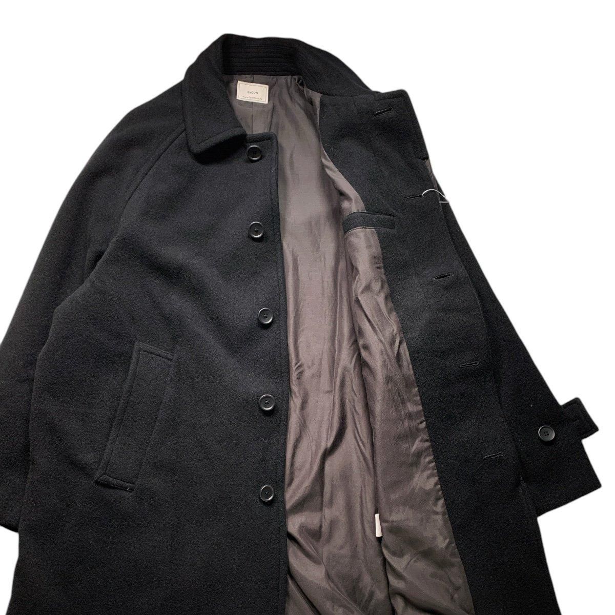 EVCON《エビコン》Wool Stain Collar Half Coat (BLACK) - Cloud9