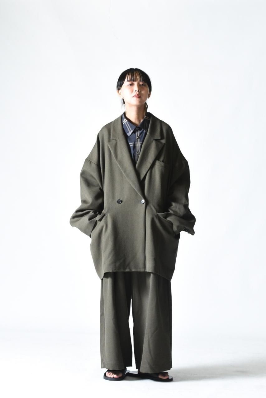 VOAAOV BISHU WOOL SURGE ビッグジャケット Olive - BISHOOL,Edwina