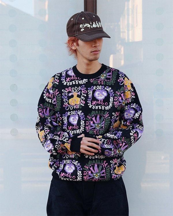 PASS~PORT / Faces Knit Sweater - birnest