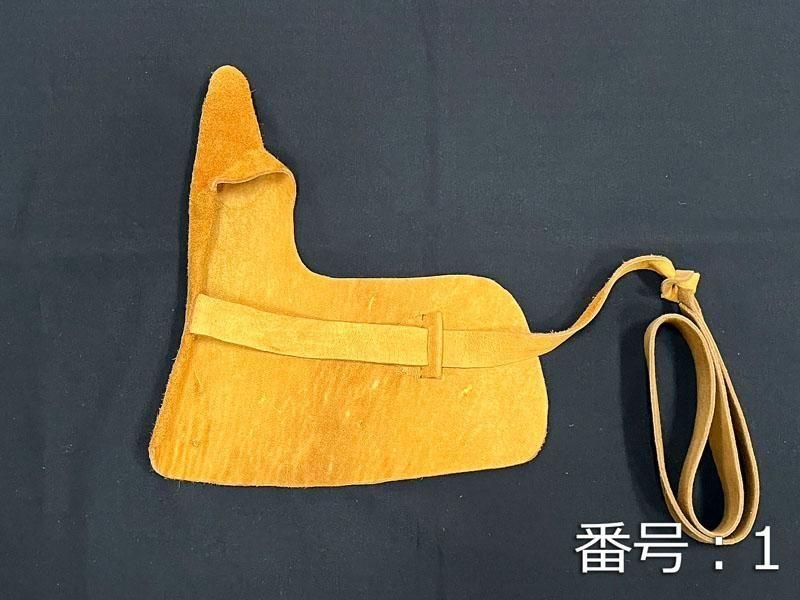 カケ ワケあり 一本押手 本鹿革(染め) 総手縫 三分縁 5号相当 ネット