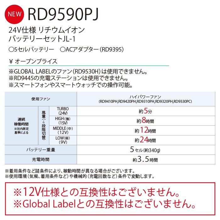 サンエス RD95PHJ-SET（ファン+バッテリーセット）｜空調服・EFウェア