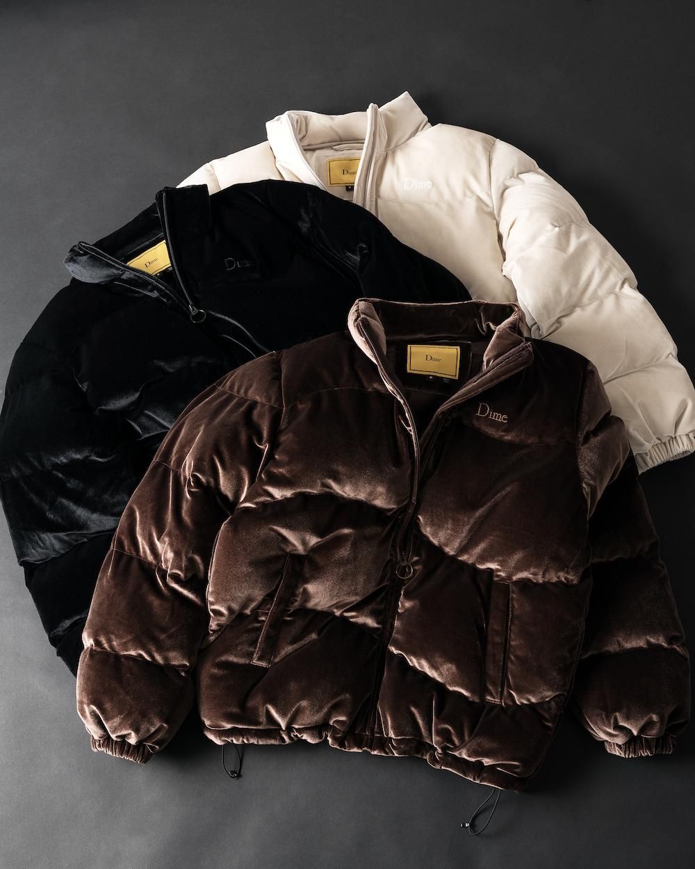DIMEVELVET QUILTED PUFFER - Apple Butter Store