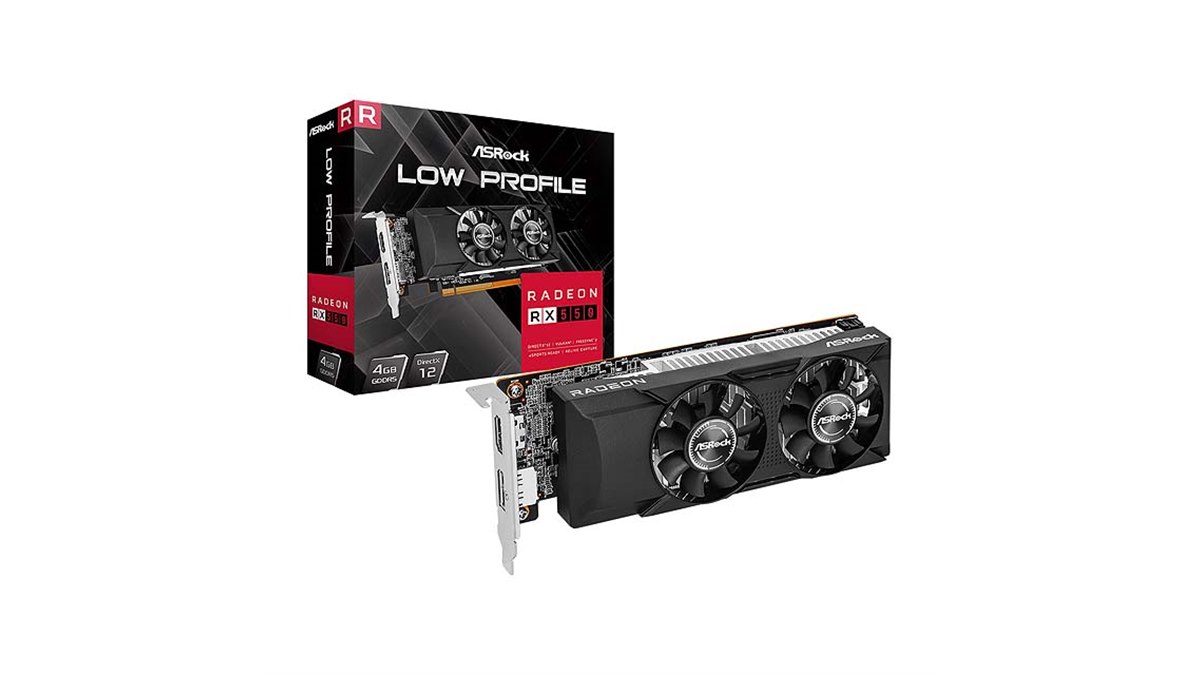 ASRock、ロープロ対応の「Radeon RX 550」を搭載したビデオカードを