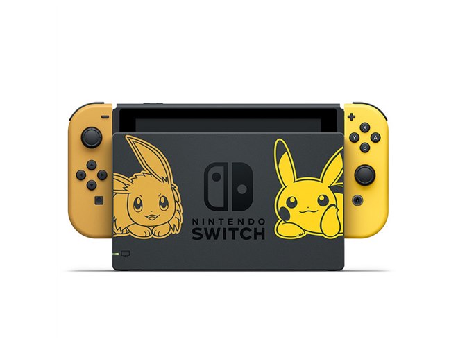 ピカチュウ・イーブイのJoy-Conとドック、DLソフト付きの特別な