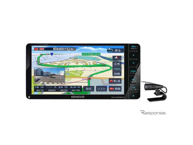 ケンウッド メモリーナビ 彩速ナビ 2018年製 MDV-D505BTW ケンウッド