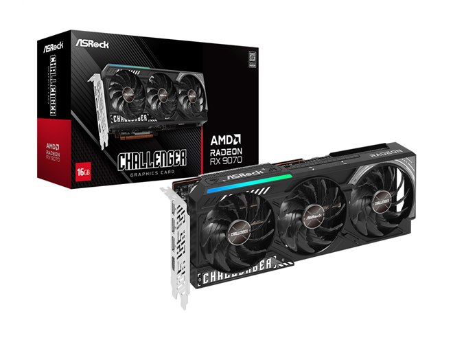 ASRock、「Radeon RX 9070 XT/9070」を搭載したビデオカード4モデル