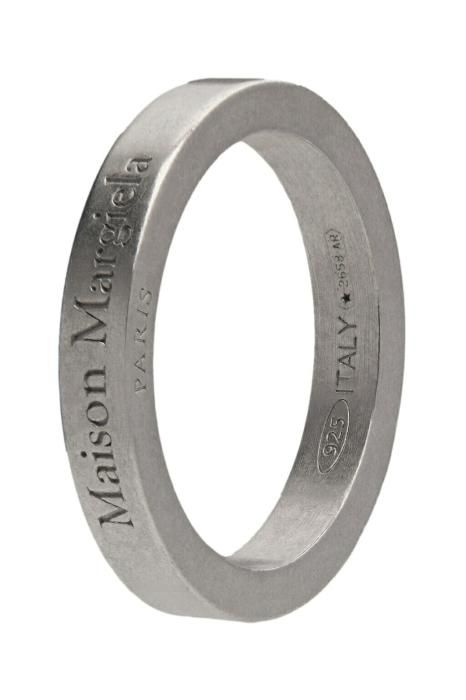 正規取扱店】Maison Margiela ロゴリング 3mm SILVER メゾン