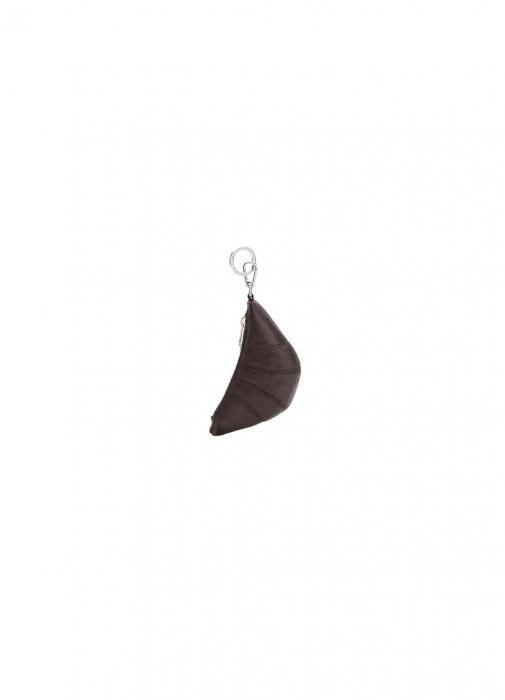 正規取扱店】LEMAIRE MINI CROISSANT KEYRING DARK CHOCOLATE