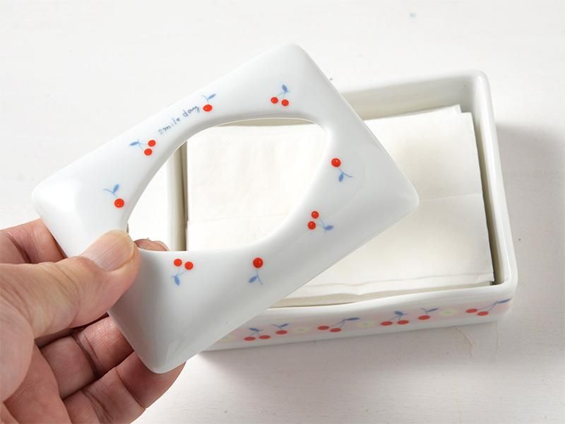 シンジカトウ 🍒 美濃焼ポケットティッシュケース | おしゃれな陶器で
