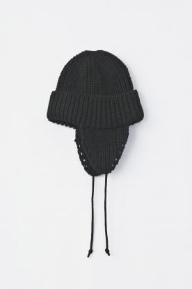 VICTIM × CA4LA / EAR FLAP KNIT CAP (BLACK) - compass 新潟 | CMEinc