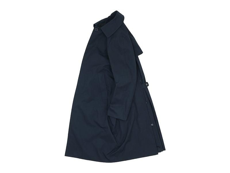 YAECA ステンカラーコート スタンダード NAVY 〔レディース〕 【60553
