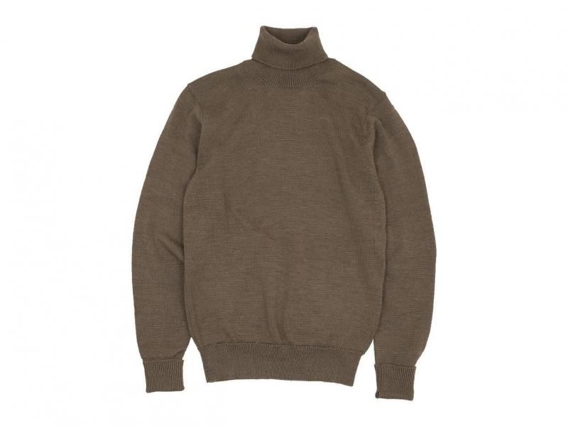 ENDS and MEANS Turtle Neck Knit MIX BROWN BEIGE ENDS and MEANS通販