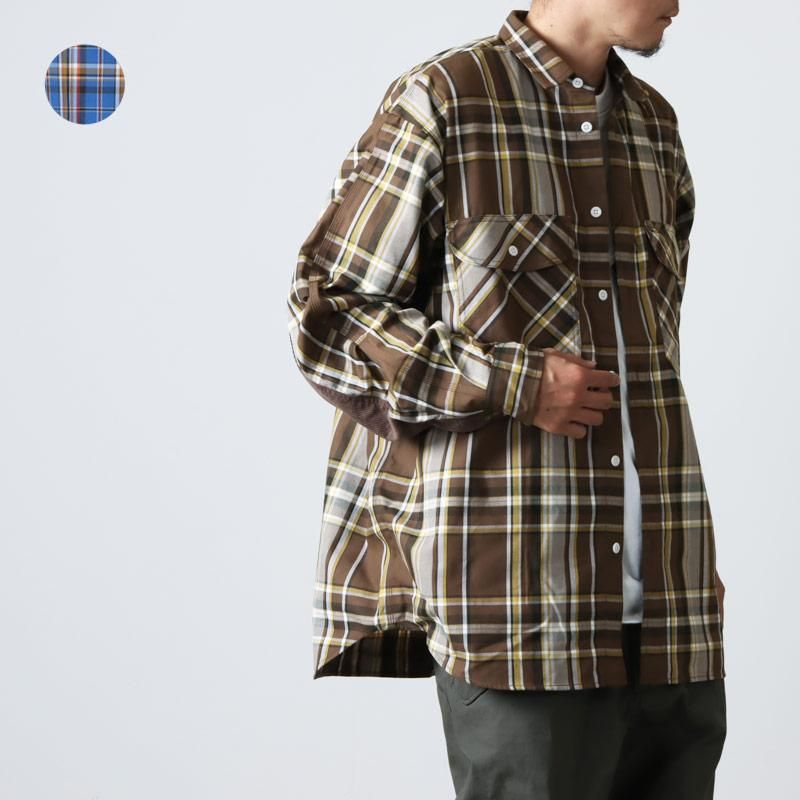 DAIWA PIER39 (ダイワピア39) TECH ELBOW PATCH WORK SHIRTS FLANNEL