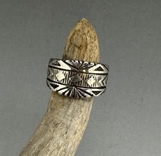 Hopi Berra Tawahongva Overlay Ring - 練馬のインディアンジュエリー