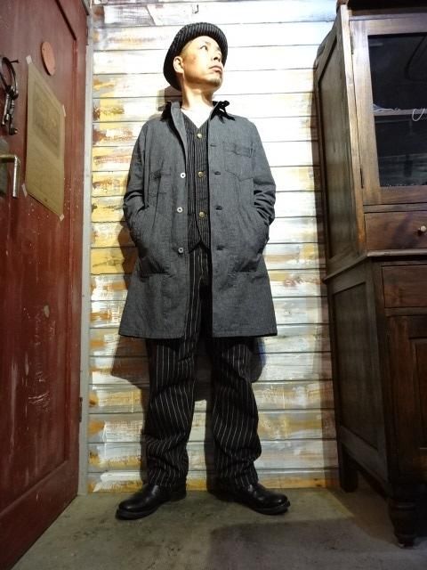 FREEWHEELERS ”Baldwin” WORK COAT（BLACK PEPPER CHAMBRAY） - OLD