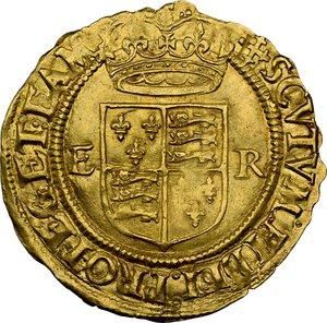 イギリス イングランド 1560-61 エリザベス1世 1クラウン金貨 NGC MS63