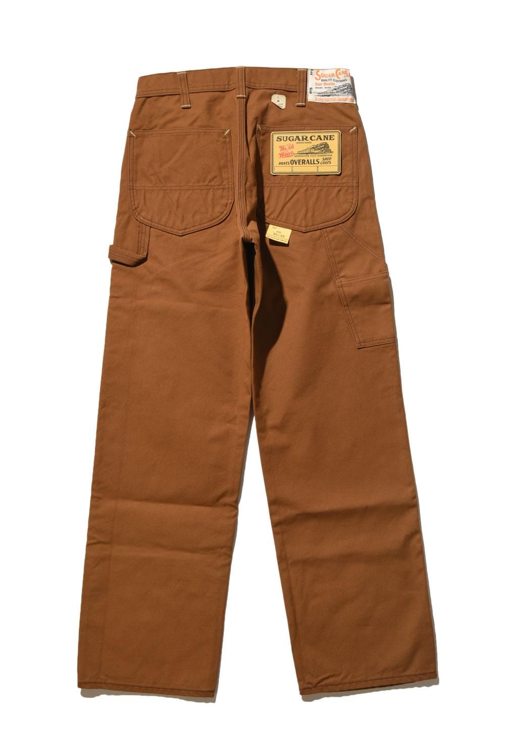 SUGAR CANE(シュガーケーン) ワークパンツ 13oz.BROWN DUCK WORK PANTS