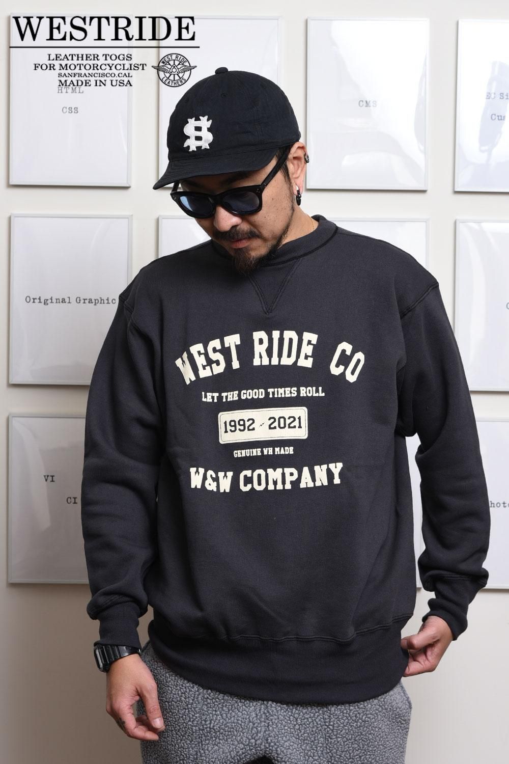WEST RIDE WAREHOUSE SWEAT-01 30TH サイズ44 WESTRIDExWAREHOUSE 30