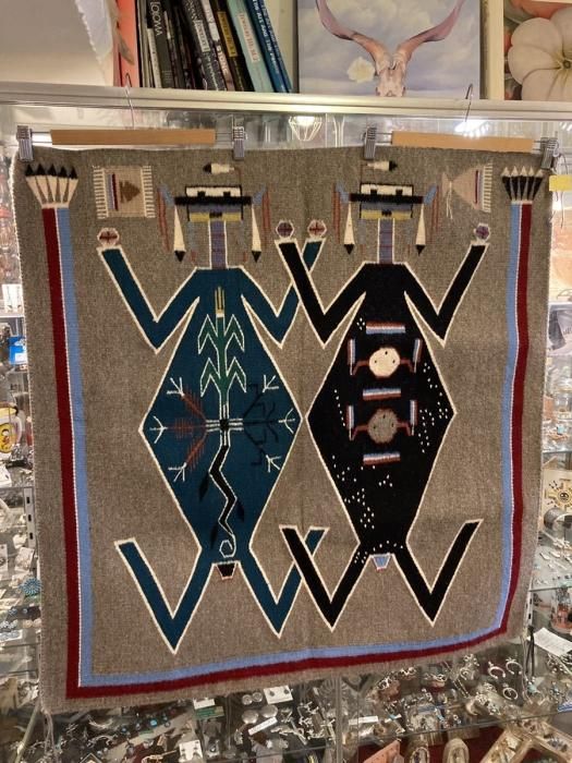 希少品！70's〜ネイティブアメリカン ナバホ族サンドペイント砂絵の