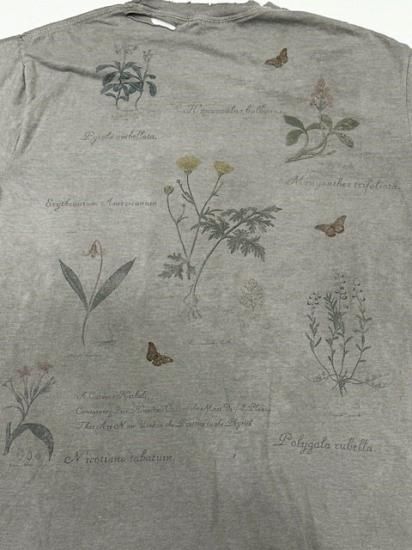 ANCELLM（アンセルム） 2024SS 24SS BOTANICAL T-SHIRT Pepper - Laid