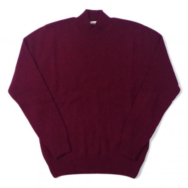 Mars Knitwear Lambswool Plain Knit Turtle Neck Sweater Made in