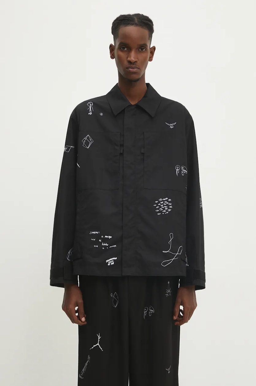 Undercover denim jacket x Twin Peaks men's black color UC2D4205.2