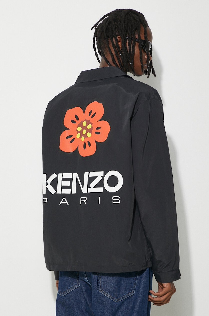 Kenzo jacket Boke Placed Light Coach men's black color