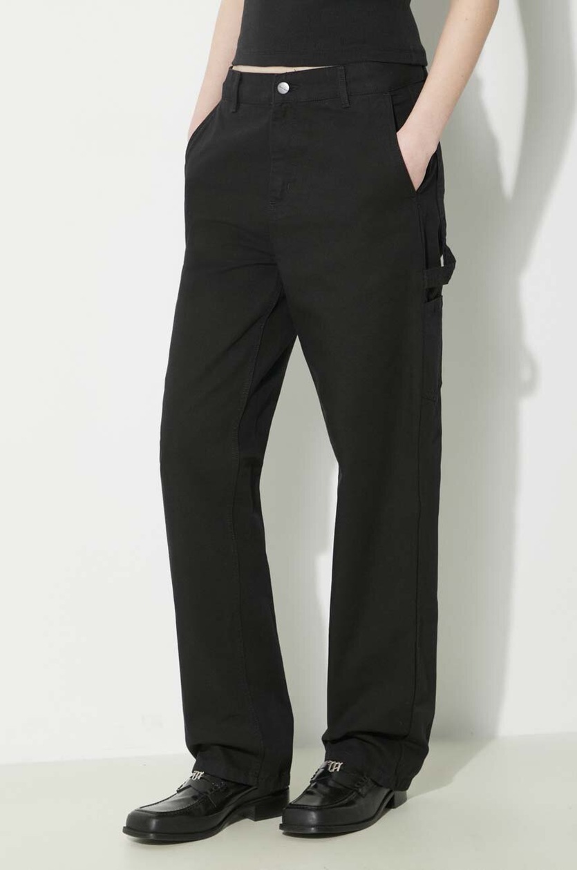 Carhartt WIP trousers Brady Pant women's black color I033770.89GT
