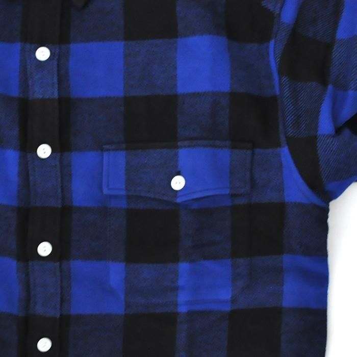 DESCENDANT | VANNING PLAID LS SHIRT | BLUE - Stripe-inc Online Shop