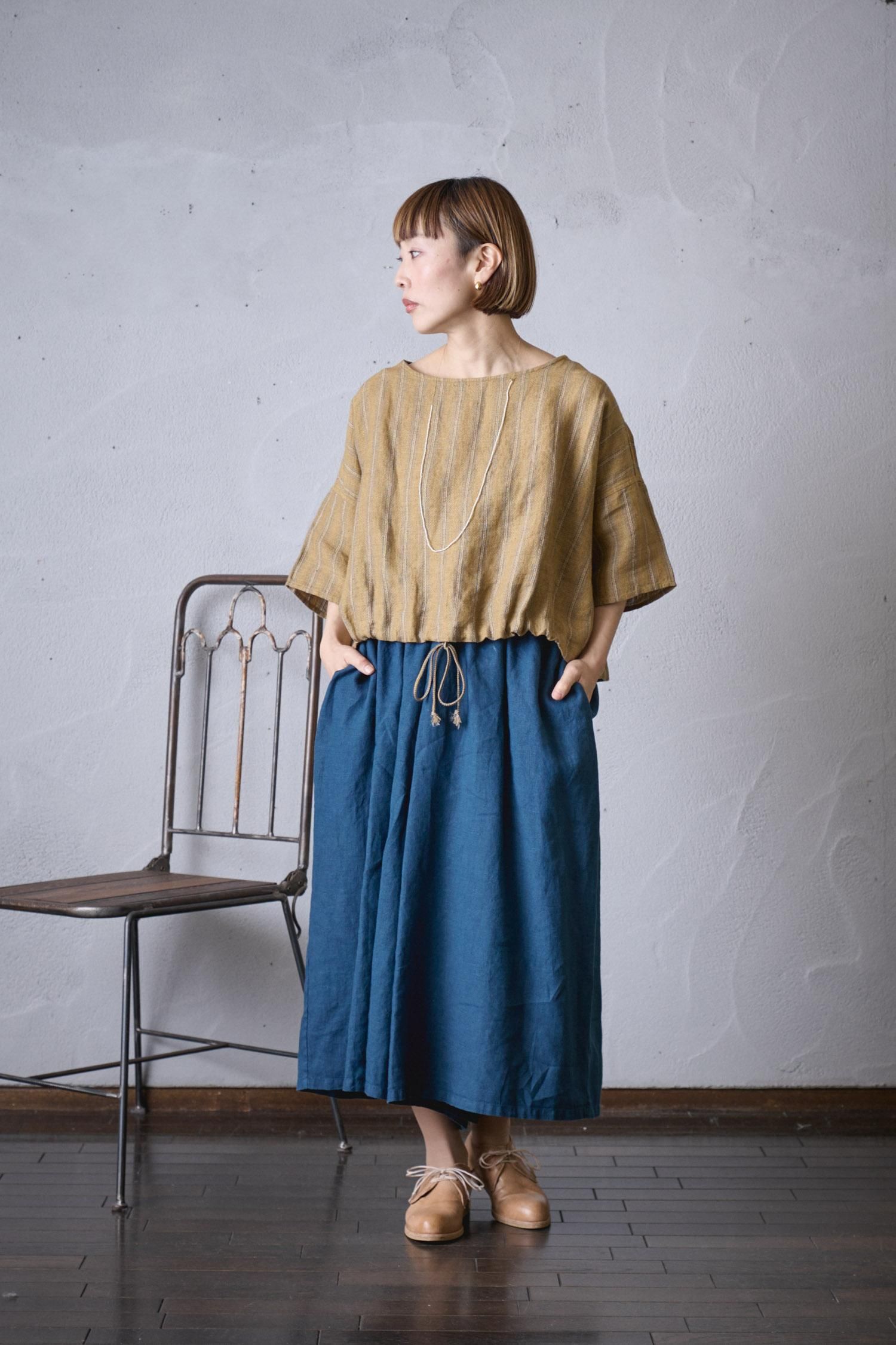 Factory フランスリネン ねじりキュロットパンツ - poooL (online shop)