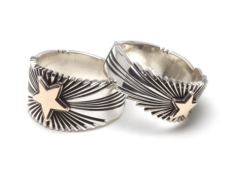 PAT BEDONIE パットベドニー｜14K 3/8 STAR SUNBURST RING