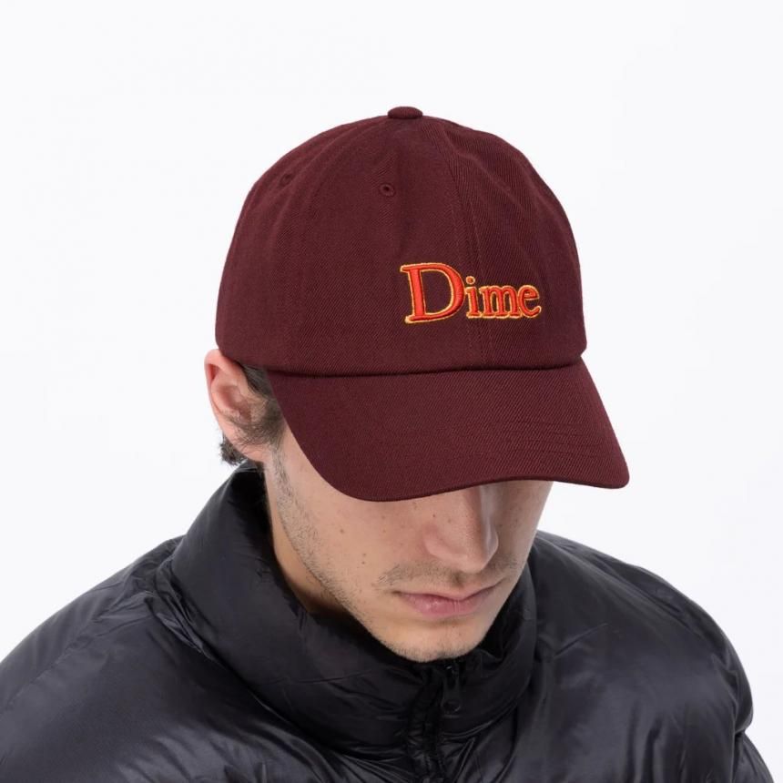 Dime Classic Low Pro Cap / Burgundy (ダイム 6パネルキャップ